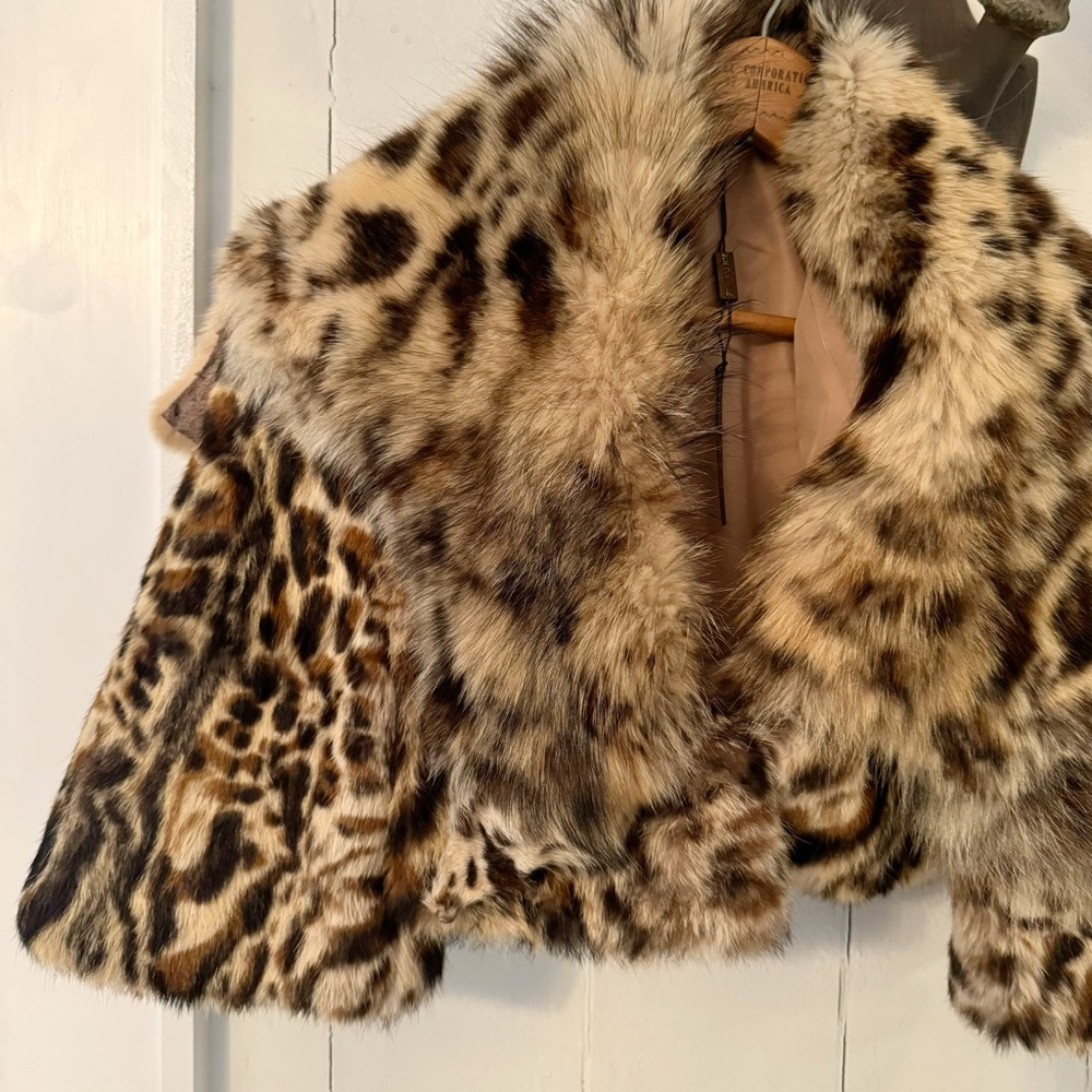 Zoe Couture cropped fur jacket